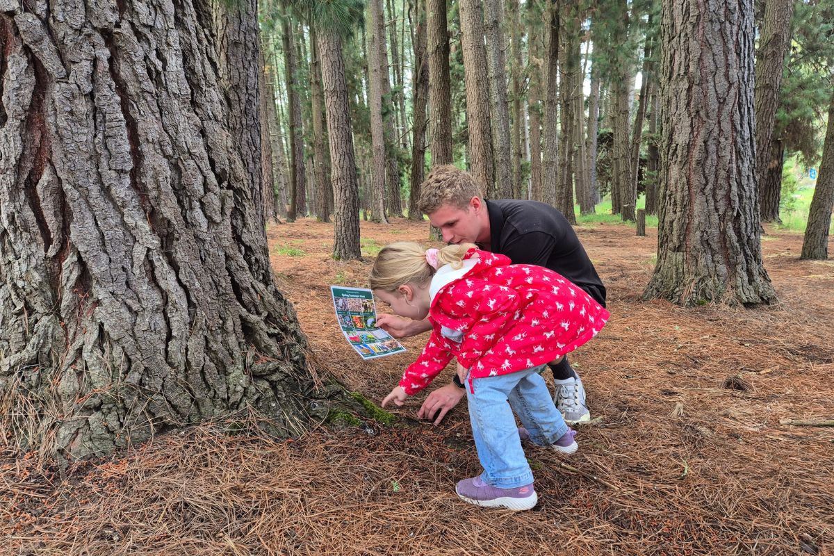 Children exploring the natural environment at Woodhouse